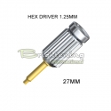 Screwdriver Hexagon 1.25mm, long 27mm